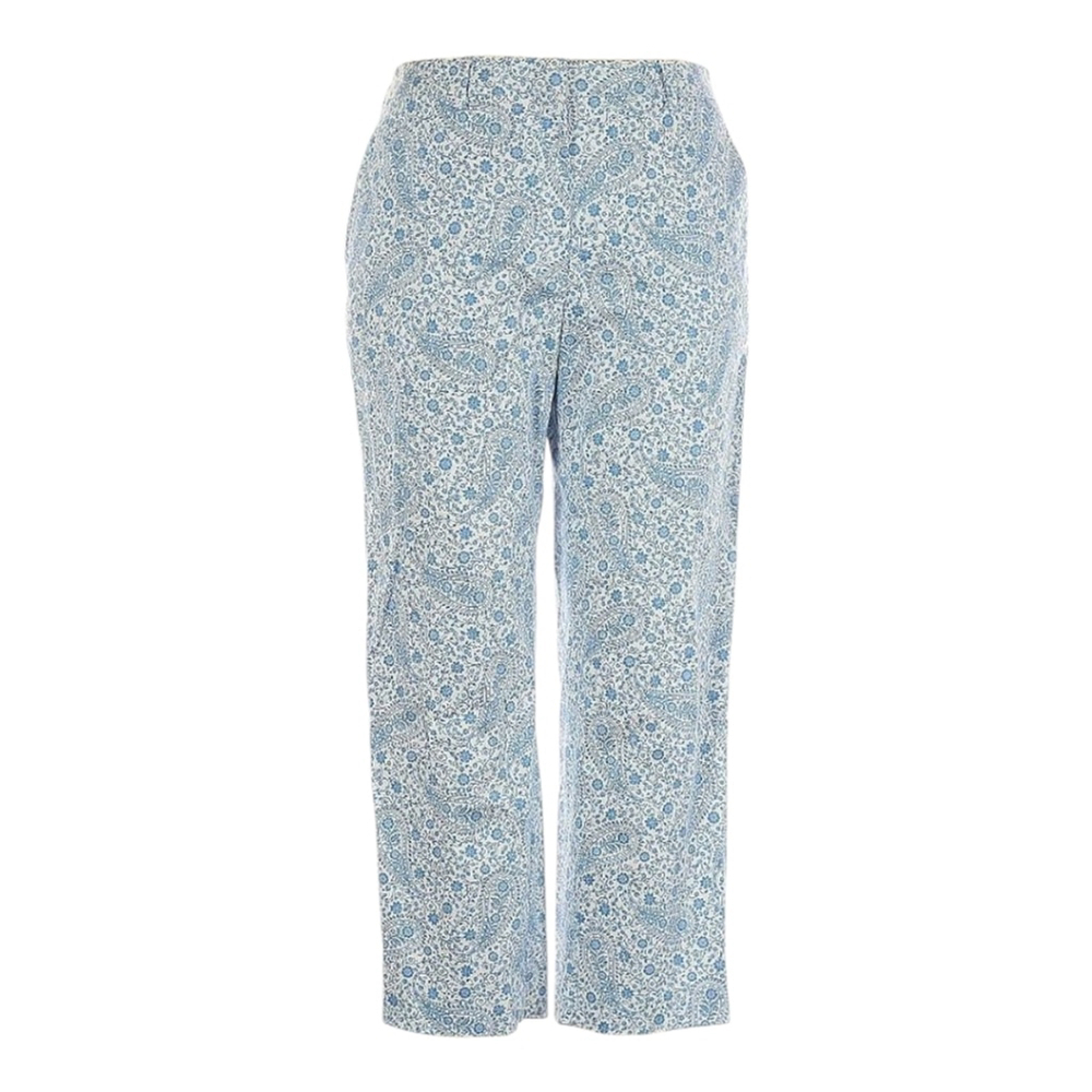 Brooks Brothers Pants Sz 4 | Coastal Hamptons Weekend Floral Crop Cotton - Picture 2 of 9